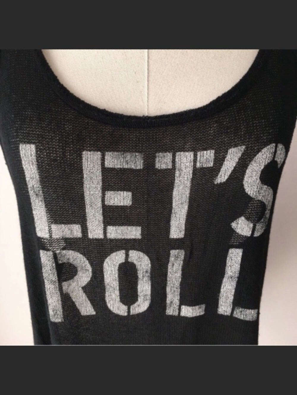 NWOT F21 Knit Graphic Muscle Tank - Picture 2 of 4